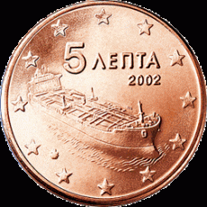 Griekenland 5 cent 2002 UNC